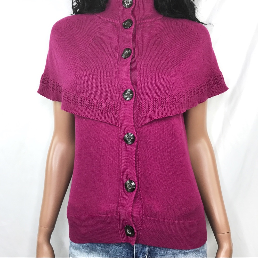 Moth. Plum High-neck Sweater - Picture 8 of 8